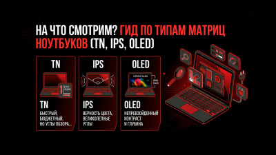 На что смотрим? Гид по типам матриц ноутбуков (TN, IPS, OLED)