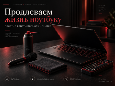 Продлеваем жизнь ноутбуку: простые советы по уходу и чистке