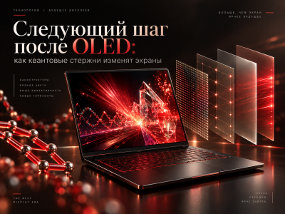 Следующий шаг после OLED: как квантовые стержни изменят экраны